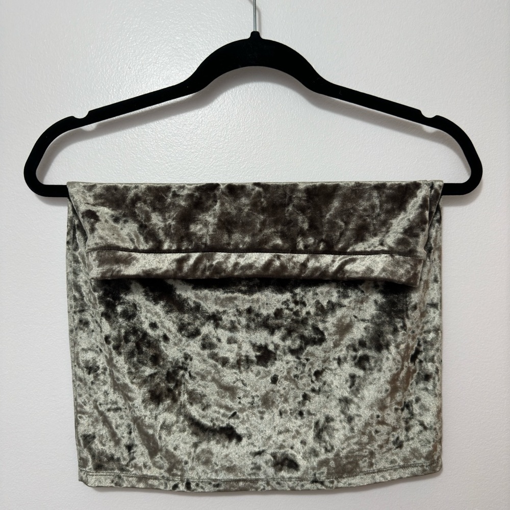 Velvet Mini Skirt